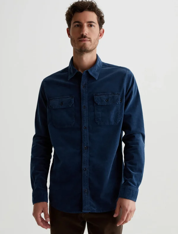 AG Jeans Aiden Utility Corduroy Shirt