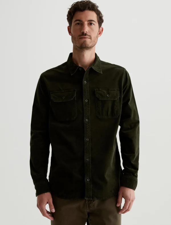 AG Jeans Aiden Utility Corduroy Shirt