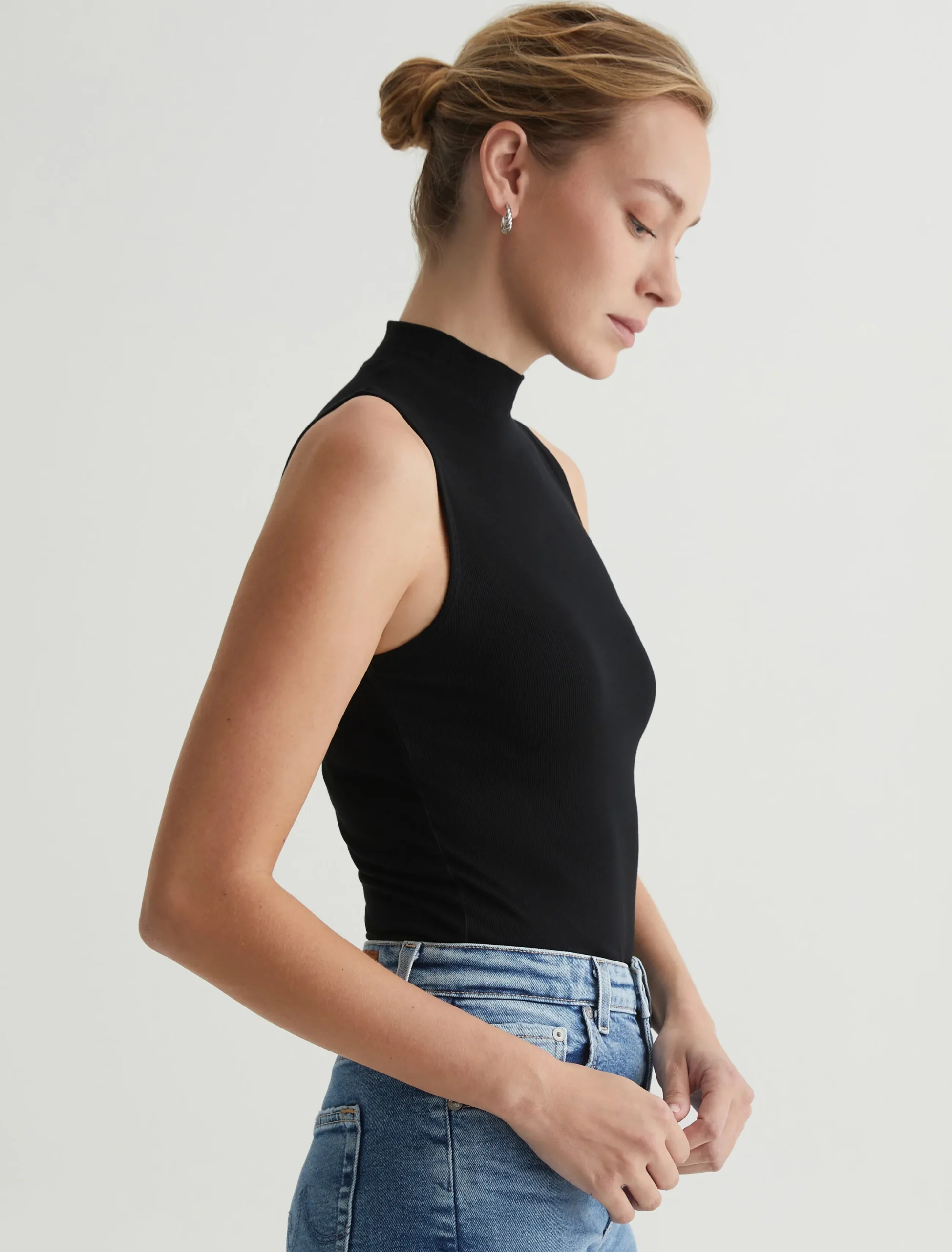 Women AG Jeans Edie Sleeveless Turtleneck