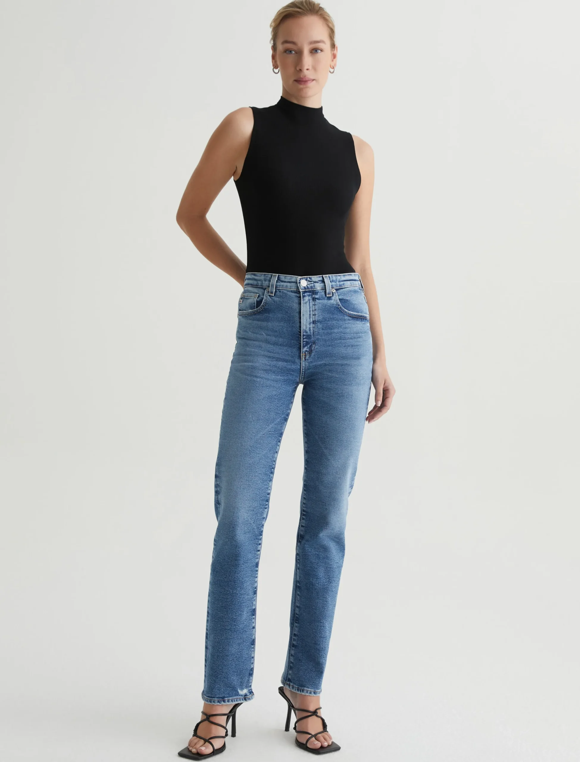 Women AG Jeans Edie Sleeveless Turtleneck