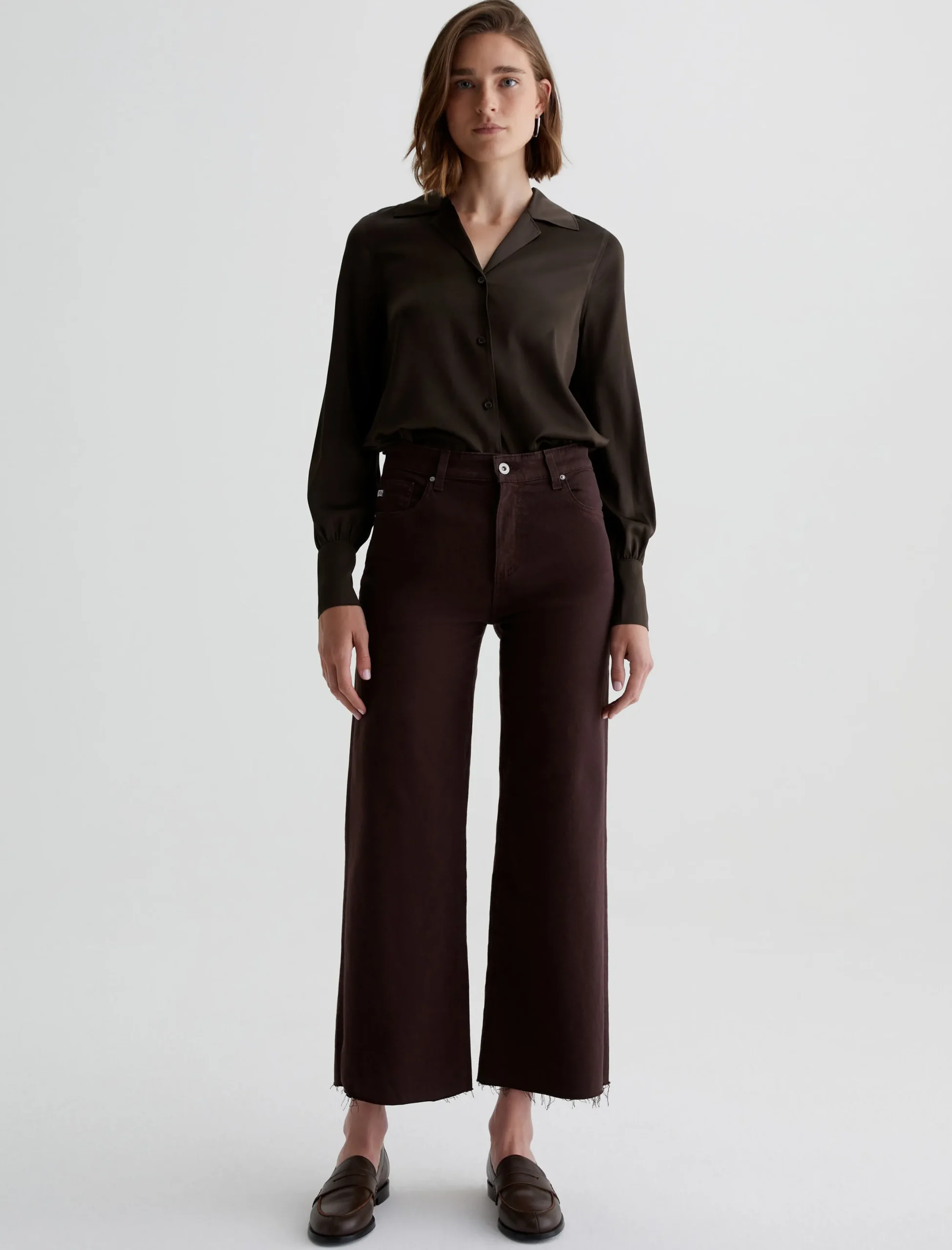 Women AG Jeans Saige Wide Leg Crop