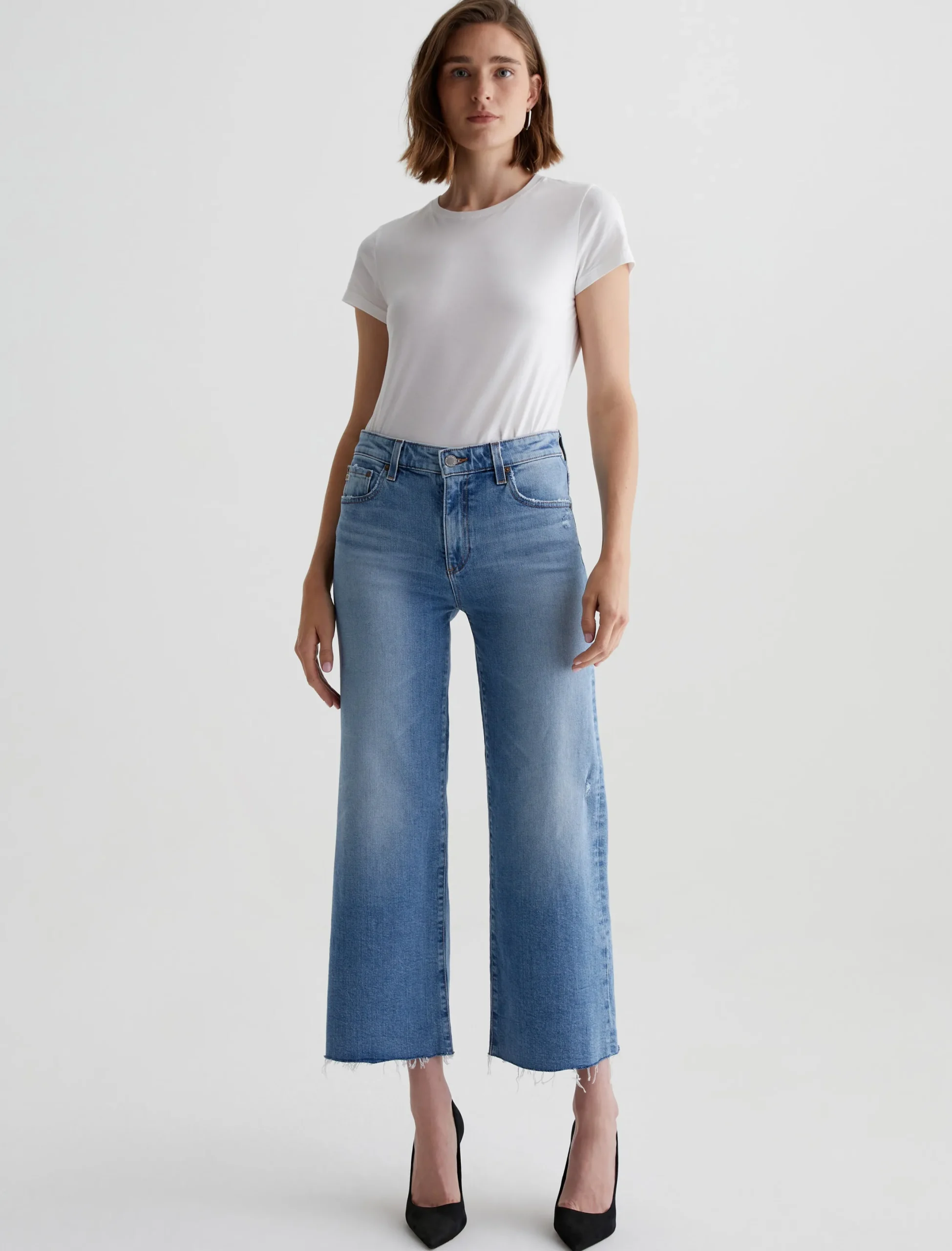 Women AG Jeans Saige Wide Leg Crop